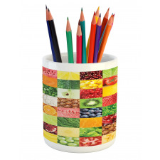 Healthy Fresh Food Squares Pencil Pen Holder