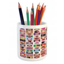 Cheerful Animated Portraits Pencil Pen Holder