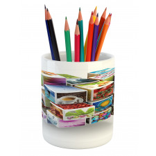 Colorful Life Style Photos Pencil Pen Holder