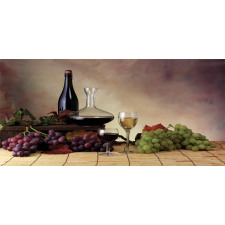 Grapes Wines Bottles Glasses Pencil Pen Holder