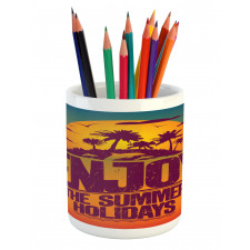 Tropical Island Enjoy Summer Pencil Pen Holder