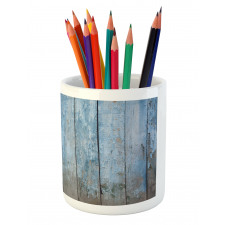 Grungy Painted Wooden Fence Pencil Pen Holder