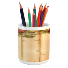 Grapes Wooden Illustration Pencil Pen Holder