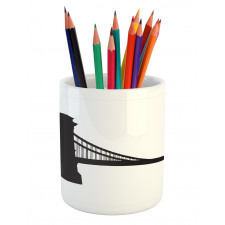 Chain Bridge Budapest Art Pencil Pen Holder