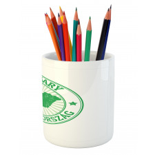 Europe Country Name and Map Pencil Pen Holder