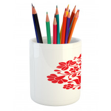 Kalocsa Pattern Boho Blooms Pencil Pen Holder