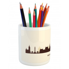 Silhouette of Budapest City Pencil Pen Holder