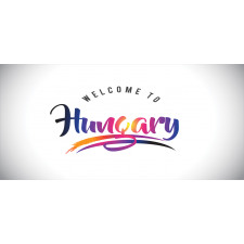 Colorful Welcome to Hungary Pencil Pen Holder