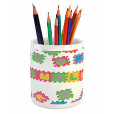 Smile Text Written Art Pencil Pen Holder