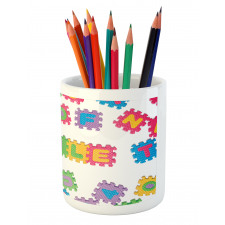 Smile Text Written Art Pencil Pen Holder