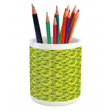 Happy Smiling Fruits Cartoon Pencil Pen Holder