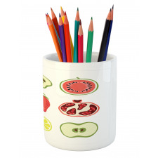 Kiwi Strawberry Apple Peach Pencil Pen Holder