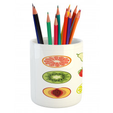 Kiwi Strawberry Apple Peach Pencil Pen Holder