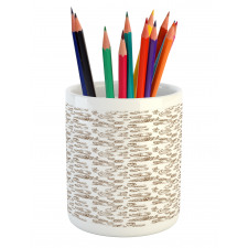 Hand Drawn Nature Fresh Foods Pencil Pen Holder