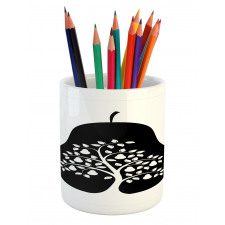 Monochrome Tree in a Fruit Pencil Pen Holder