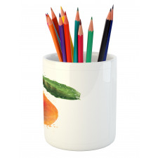 Watercolor Single Fruit Art Pencil Pen Holder