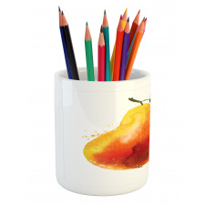 Watercolor Single Fruit Art Pencil Pen Holder