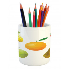 Geometric Poly Art Fresh Food Pencil Pen Holder