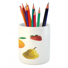 Geometric Poly Art Fresh Food Pencil Pen Holder