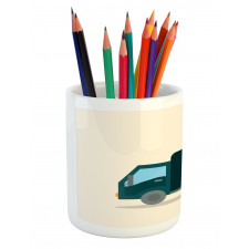 News Media Media Truck Pencil Pen Holder