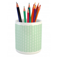 Vintage Design Polka Dotted Pencil Pen Holder