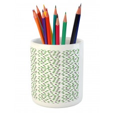 Fresh Plum Fruits Branches Pencil Pen Holder