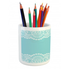 Ornamental Artwork Pattern Pencil Pen Holder