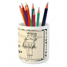 Aloha Summer Holidays Pencil Pen Holder