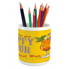 It is Time for Happy Hour Pencil Pen Holder