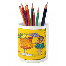 It is Time for Happy Hour Pencil Pen Holder