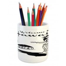 Welcome to Hawaii Words Pencil Pen Holder