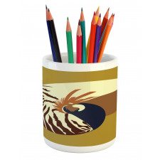 Nautilus Shell Underwater Pencil Pen Holder