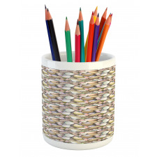 Colorful Sea Shells Tropical Pencil Pen Holder