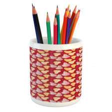 Abstract Watercolor Pears Pencil Pen Holder