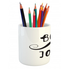 Manly Mustache and Bonjour Pencil Pen Holder