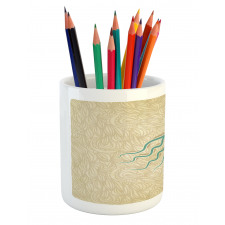 Beach Summer Ocean Pencil Pen Holder