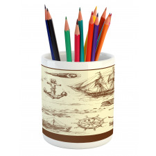 Oceanic Drawing Effect Pencil Pen Holder