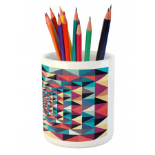 Visual Patchwork Retro Pencil Pen Holder