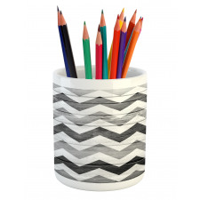 Wood Texture Pattern Pencil Pen Holder