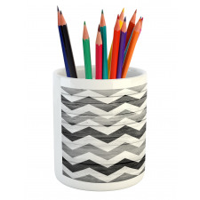 Wood Texture Pattern Pencil Pen Holder