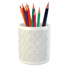 Geometric Letters Pencil Pen Holder