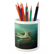 Mermaid Undersea Pencil Pen Holder