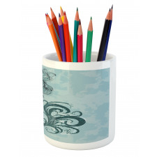 Sleeping Mermaid Pencil Pen Holder