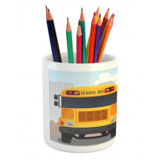 Little Ones at Bus Stop Pencil Pen Holder