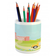 Vehicle on a Spring Day Pencil Pen Holder