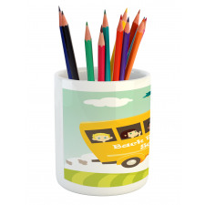 Back to School Lettering Pencil Pen Holder