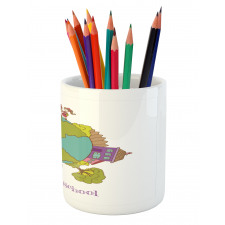 Back to School Concept Pencil Pen Holder