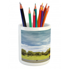 Country Road Morning Pencil Pen Holder