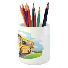 Driver Laughing Funny Pencil Pen Holder