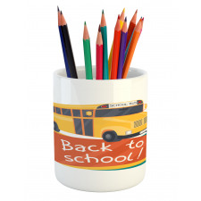 Back to School Subject Pencil Pen Holder